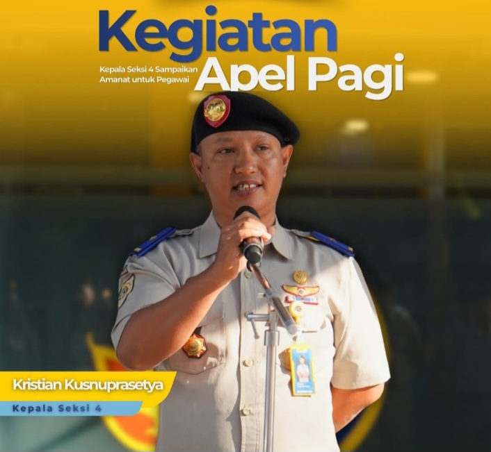 Jaga Ritme Kinerja Jelang Long Weekend, Kepala 4 Pimpin Apel Pagi