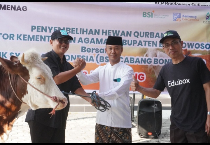 Sinergi Kurban BSI dan Kemenag Bondowoso, Tebarkan Keikhlasan dan Kepedulian Sosial