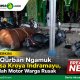 Sapi Qurban Ngamuk di desa Kroya Indramayu, Sejumlah Motor Warga Rusak