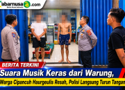 Suara Musik Keras dari Warung, Warga Cipancuh Haurgeulis Resah, Polisi Langsung Turun Tangan