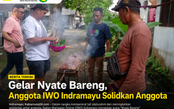 Gelar Nyate Bareng, Anggota IWO Indramayu Solidkan Anggota