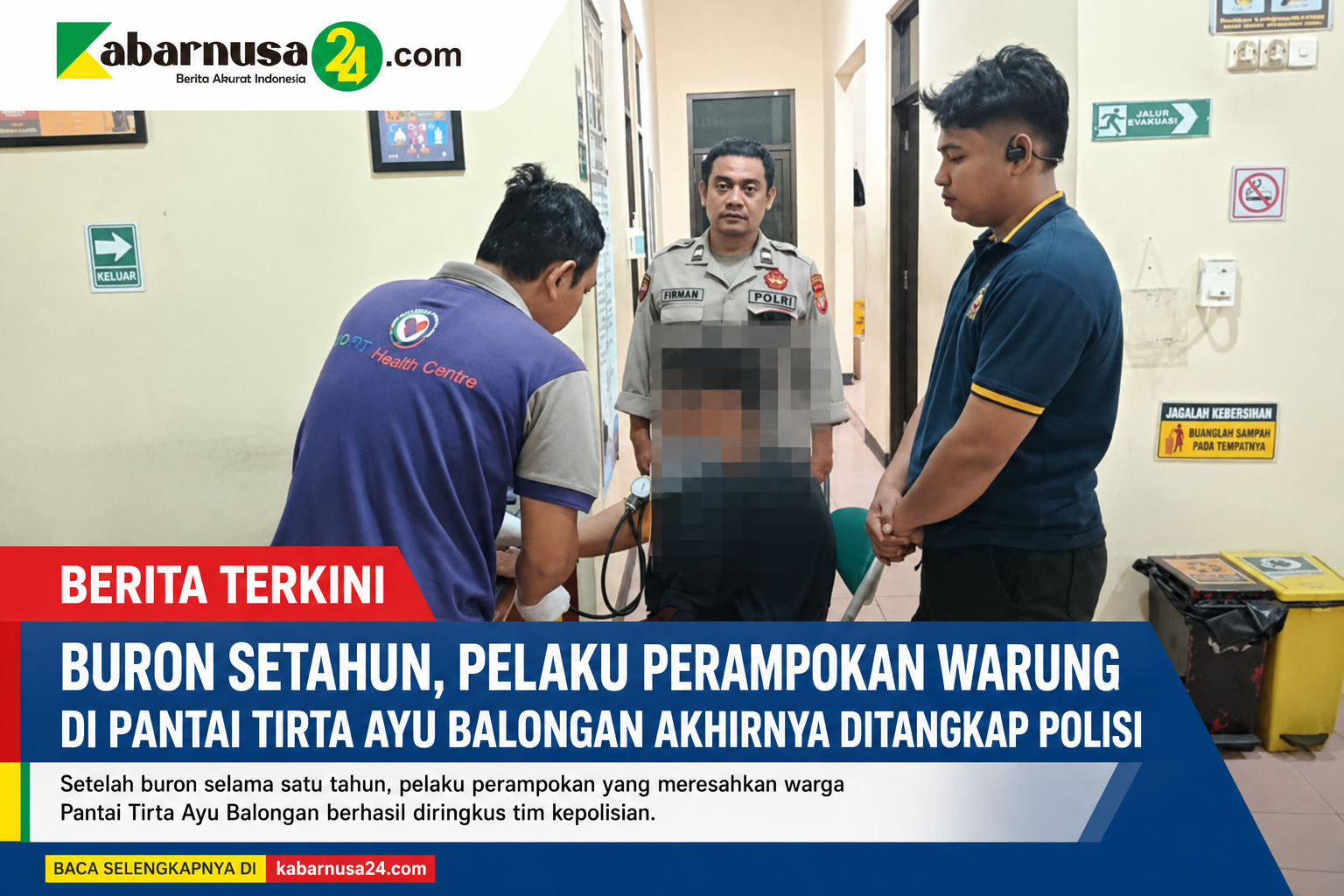 Buron Setahun, Pelaku Perampokan Warung di Pantai Tirta Ayu Balongan Akhirnya Ditangkap Polisi