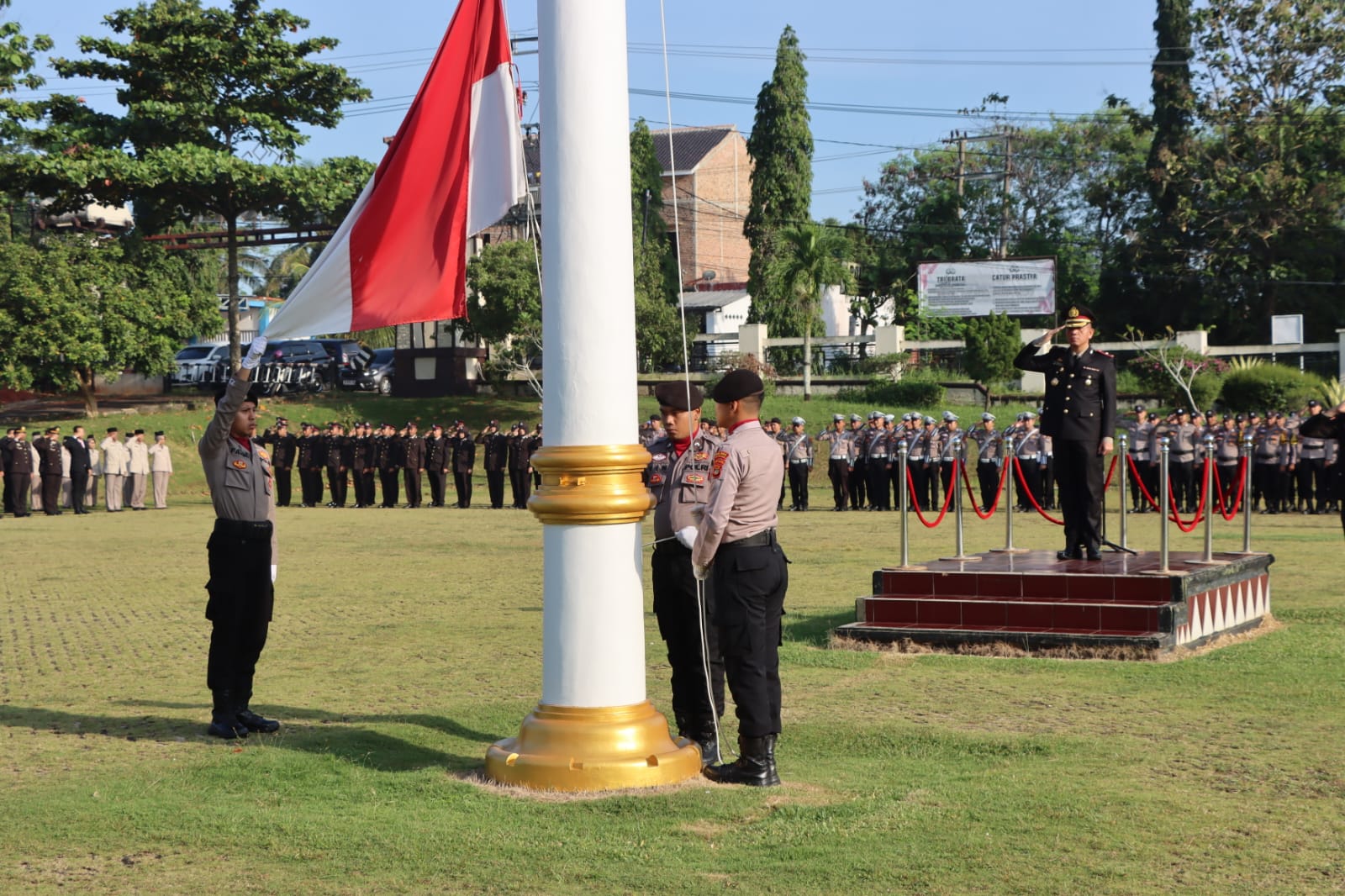 Polres Lampung Utara Gelar Upacara Peringatan Hari Lahir Pancasila 2026