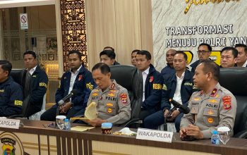 Tim Tekab 308 Presisi Polres Lampung Utara Ikuti Rilis Ungkap Kasus 3C Bersama Polda Lampung