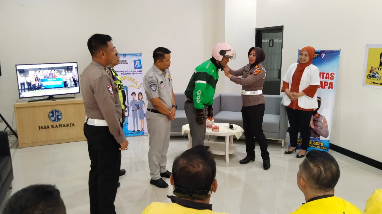 Satlantas Polres Lampung Utara Dan Jasa Raharja Perkuat Sinergi Tingkatkan Keselamatan Berlalu lintas