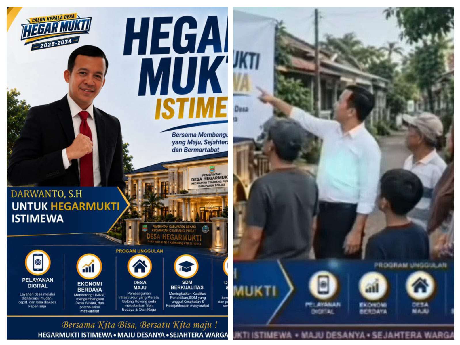 ‎Darwanto, S.H. Siap Maju Untuk Menjadi Calon Kepala Desa Hegarmukti Istimewa