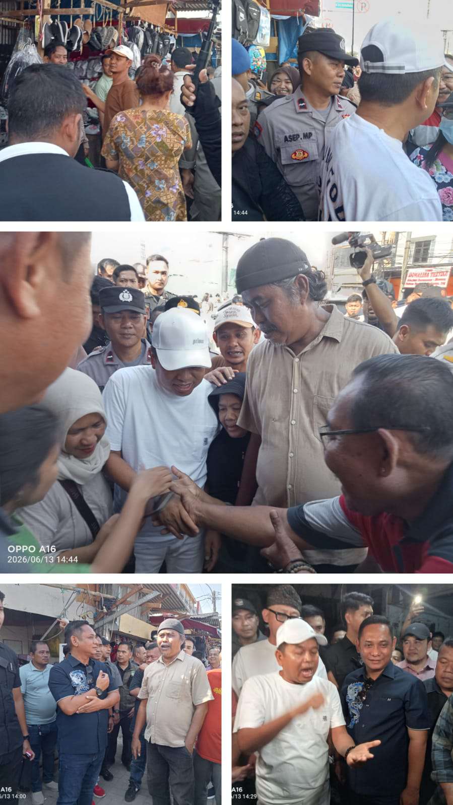 Plt Bupati Kabupaten Bekasi Dan Gubernur Kang Dedi Mulyadi Datangi Pasar Baru yang Kedua Kali Nya Di Wilayah Cikarang Untuk Memperbaiki Lokasi Para Pedagang