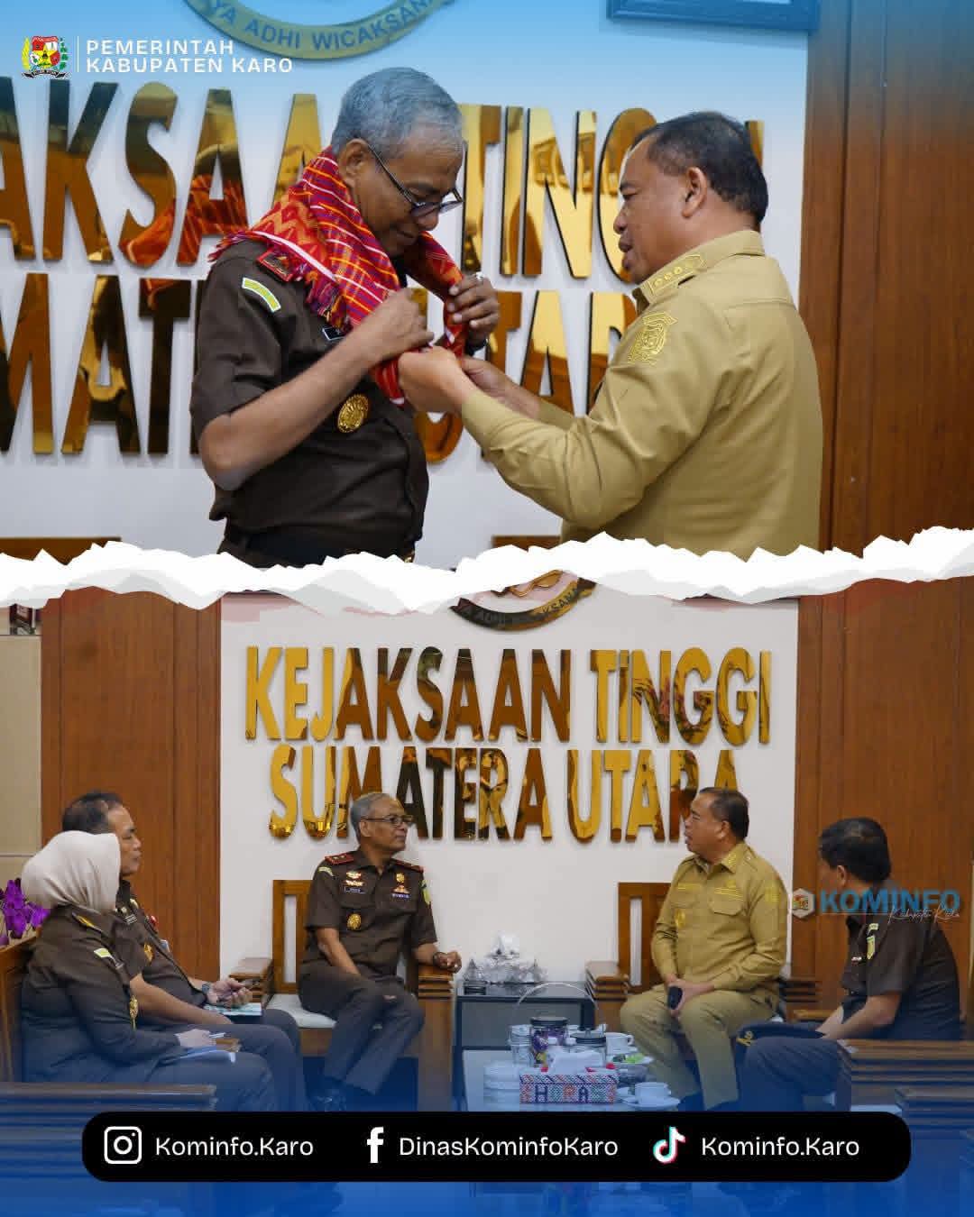 Perkuat Sinergi Dengan Adhyaksa Bupati Karo Sambangi Kejati Sumut Perkuat Sinergi Dengan Adhyaksa Bupati Karo Sambangi Kejati Sumut