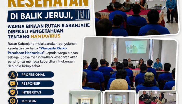 Edukasi Kesehatan di Balik Jeruji, Warga Binaan Rutan Kabanjahe Dibekali Pengetahuan tentang Hantavirus