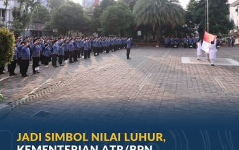 Maknai Simbol Nilai Luhur, Kementerian ATR/BPN Laksanakan Upacara Hari Lahir Pancasila