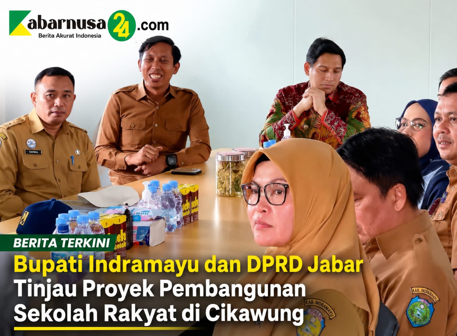 Bupati Indramayu dan DPRD Jabar Tinjau Proyek Pembangunan Sekolah Rakyat di Cikawung