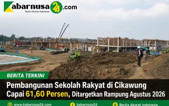 Pembangunan Sekolah Rakyat di Cikawung Capai 61,60 Persen, Ditargetkan Rampung Agustus 2026