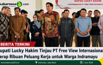 Bupati Lucky Hakim Tinjau PT Free View Internasional, Serap Ribuan Peluang Kerja untuk Warga Indramayu