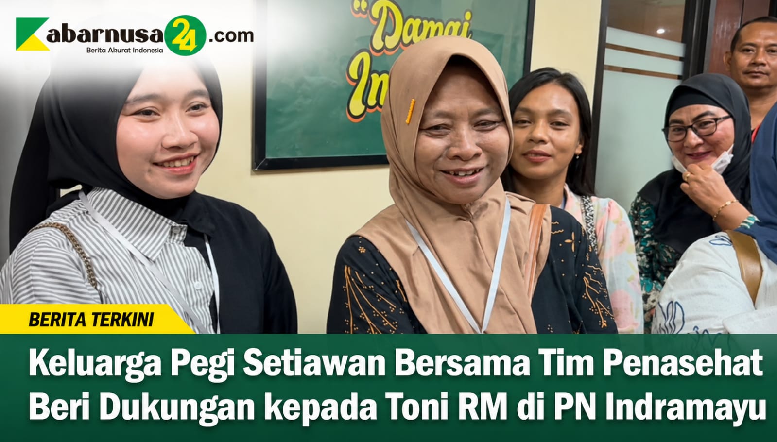 Keluarga Pegi Setiawan Bersama Tim Penasehat Beri Dukungan kepada Toni RM di PN Indramayu