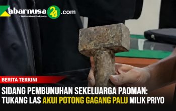 Sidang Pembunuhan Sekeluarga Paoman: Tukang Las Akui Potong Gagang Palu Milik Priyo