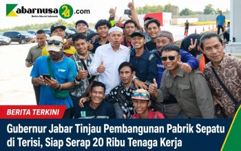 Gubernur Jabar Tinjau Pembangunan Pabrik Sepatu di Terisi, Siap Serap 20 Ribu Tenaga Kerja