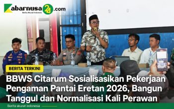 BBWS Citarum Sosialisasikan Pekerjaan Pengaman Pantai Eretan 2026, Bangun Tanggul dan Normalisasi Kali Perawan