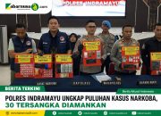 Polres Indramayu Ungkap Puluhan Kasus Narkoba, 30 Tersangka Diamankan