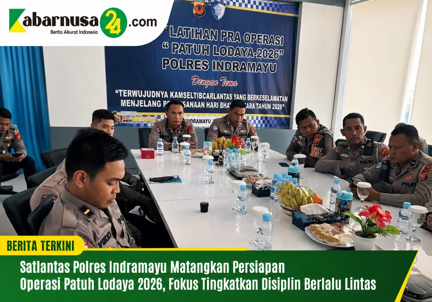 Satlantas Polres Indramayu Matangkan Persiapan Operasi Patuh Lodaya 2026, Fokus Tingkatkan Disiplin Berlalu Lintas