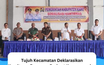 Sosialisasi Kamtibmas Pencagahan PEKAT Lima Kecamatan Deklarasikan Komitmen Bersama