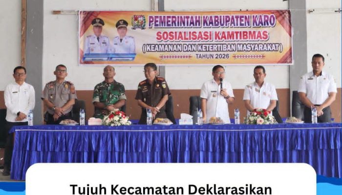 Sosialisasi Kamtibmas Pencagahan PEKAT Lima Kecamatan Deklarasikan Komitmen Bersama