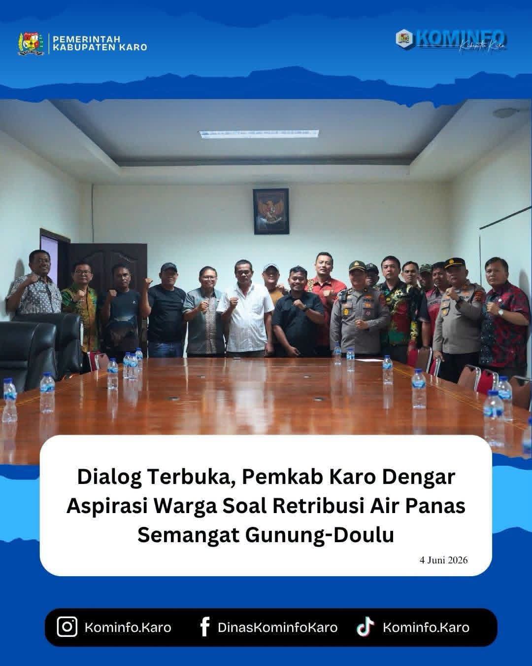 Dialog Terbuka Soal Retribusi Air Panas Semangat Gunung - Doulu