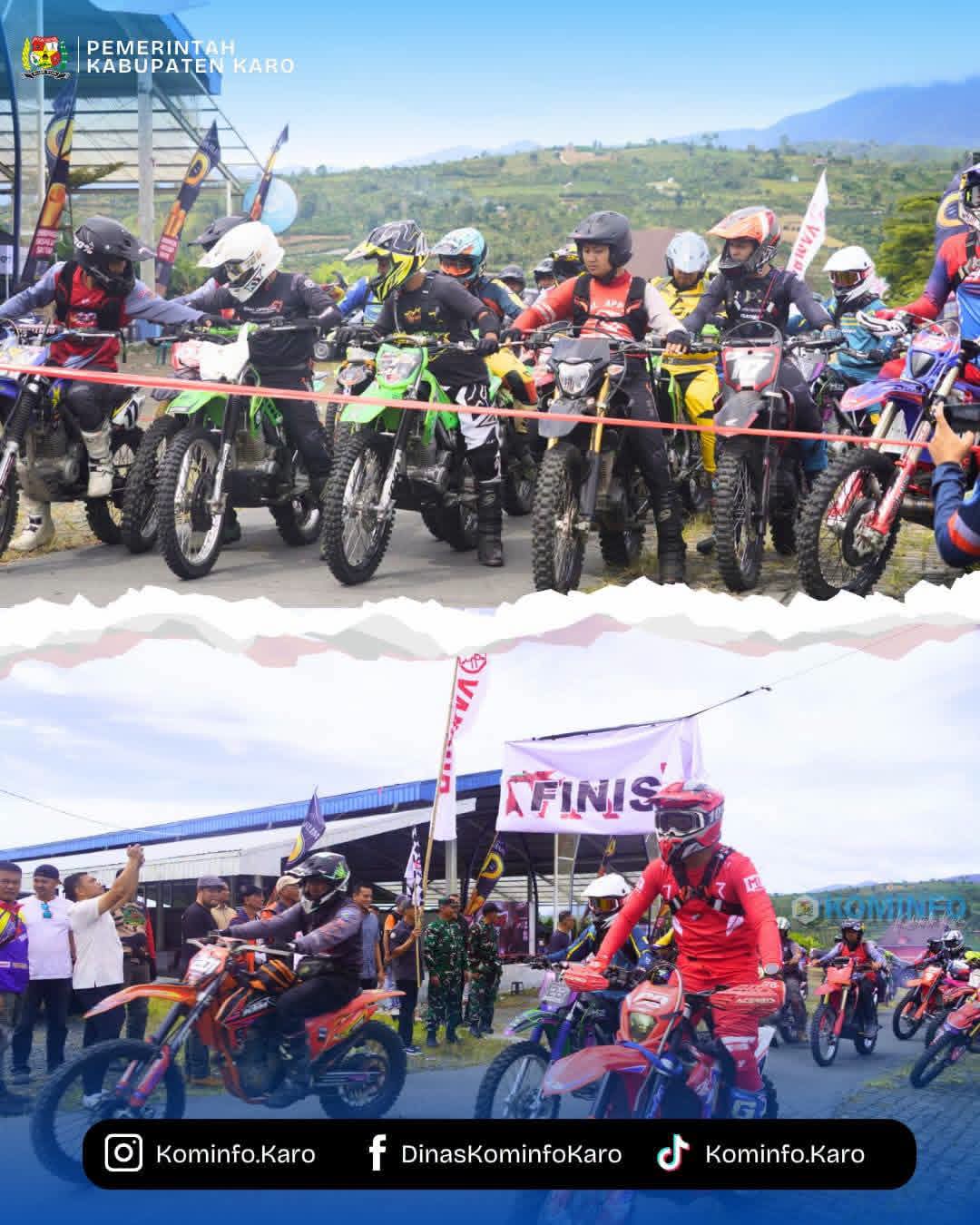 Sekda Kabupaten Karo Lepas Peserta Medan Adventure Xtrim Ke-6 Digelar di Siosar