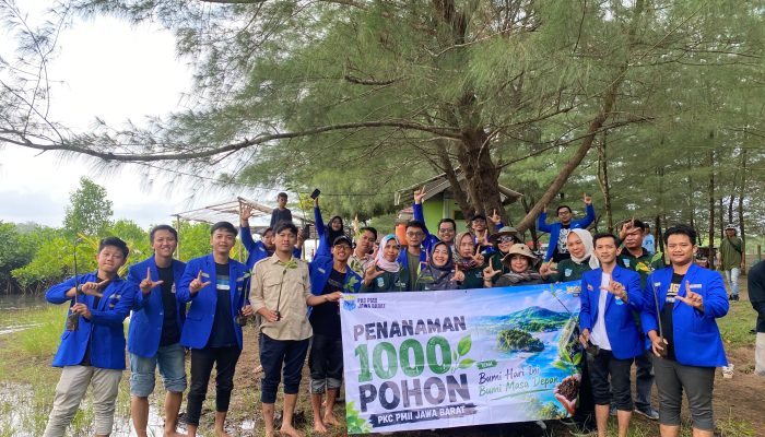 PKC PMII JAWA BARAT GELAR RAKERDA, PENANAMAN 1.000 POHON MANGROVE, DAN DIALOG PUBLIK DI KABUPATEN PANGANDARAN