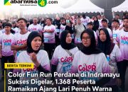 Color Fun Run Perdana di Indramayu Sukses Digelar, 1.368 Peserta Ramaikan Ajang Lari Penuh Warna