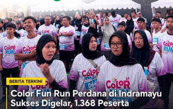 Color Fun Run Perdana di Indramayu Sukses Digelar, 1.368 Peserta Ramaikan Ajang Lari Penuh Warna