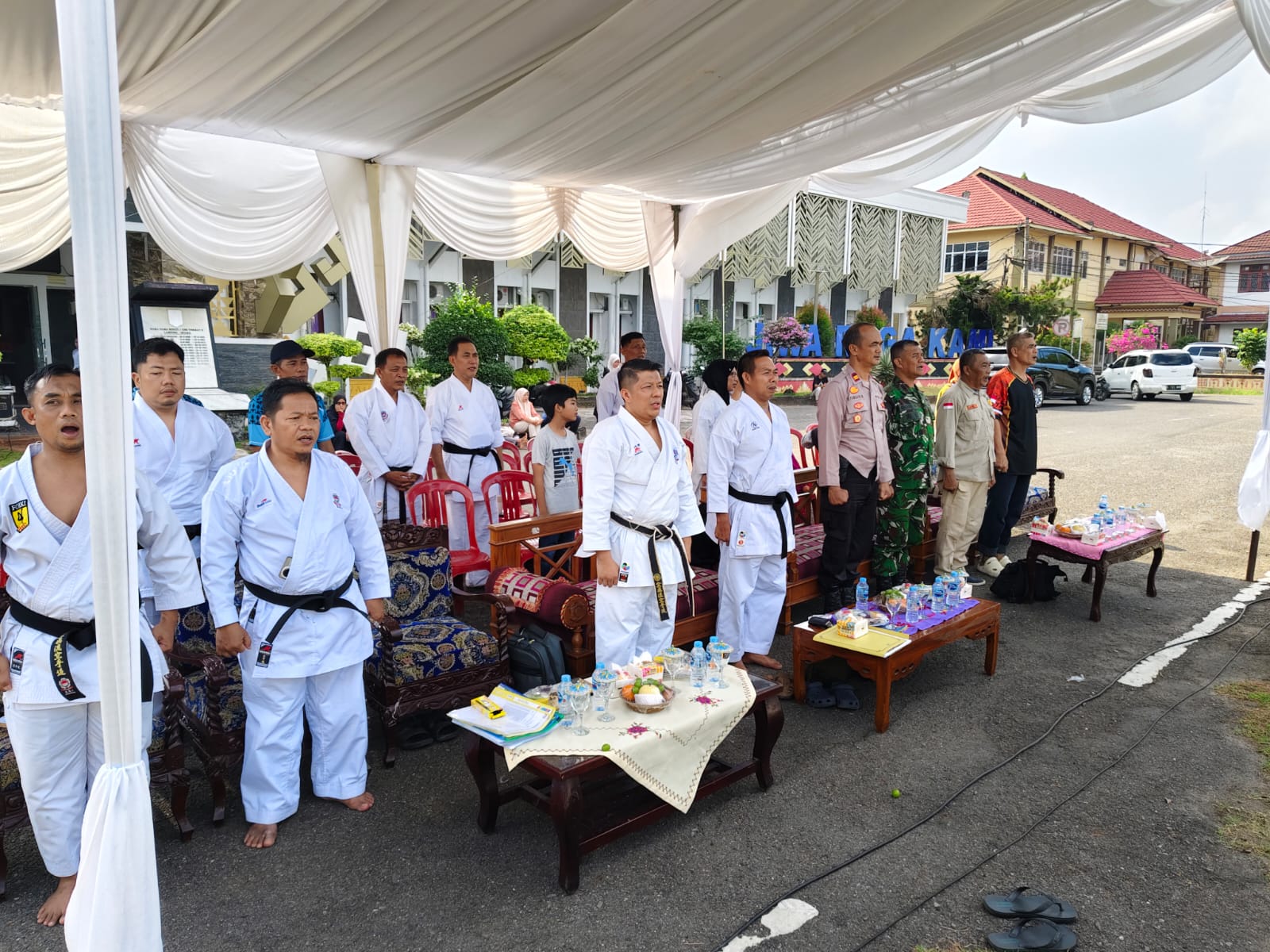 Hadiri Pembukaan Ujian Kenaikan Tingkat KKI DO Indonesia,Polsek Kotabumi Kota Dukung Pembinaan Generasi