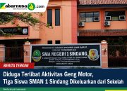 Diduga Terlibat Aktivitas Geng Motor, Tiga Siswa SMAN 1 Sindang Dikeluarkan dari Sekolah