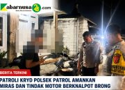 Patroli KRYD Polsek Patrol Amankan Miras dan Tindak Motor Berknalpot Brong