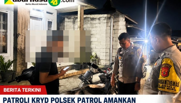 Patroli KRYD Polsek Patrol Amankan Miras dan Tindak Motor Berknalpot Brong
