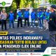 Satlantas Polres Indramayu Sosialisasikan Tertib Berlalu Lintas kepada Pengemudi Ojek Online