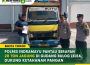 Polres Indramayu Pantau Serapan 20 Ton Jagung di Gudang Bulog Lelea, Dukung Ketahanan Pangan