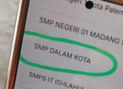 Dibalik Kepentingan, Kepala SMA Negeri 1 Palembang Diduga Loloskan Siswa Siluman