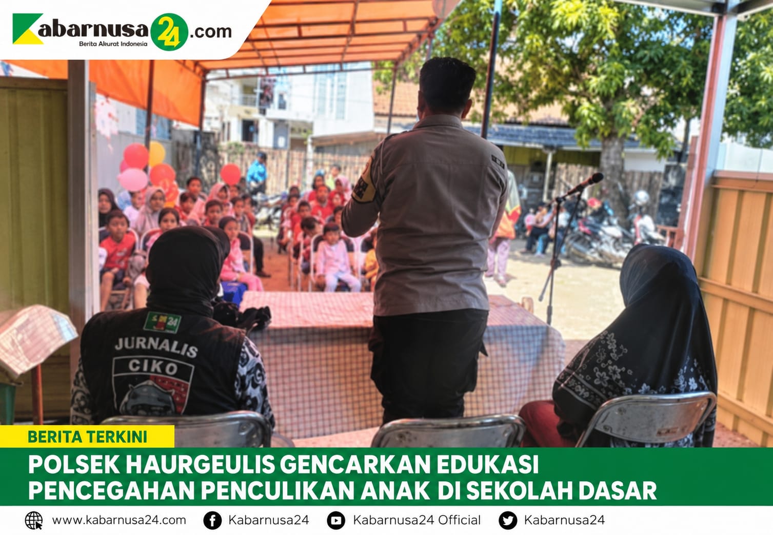 Polsek Haurgeulis Gencarkan Edukasi Pencegahan Penculikan Anak di Sekolah Dasar