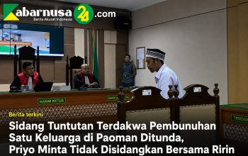 Sidang Tuntutan Terdakwa Pembunuhan Satu Keluarga di Paoman Ditunda, Priyo Minta Tidak Disidangkan Bersama Ririn