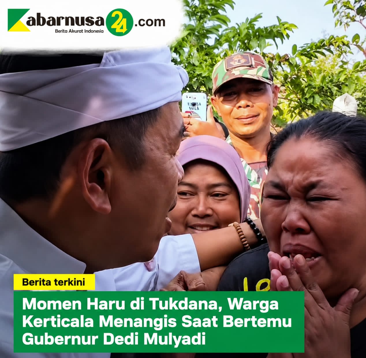 Momen Haru di Tukdana, Warga Kerticala Menangis Saat Bertemu Gubernur Dedi Mulyadi
