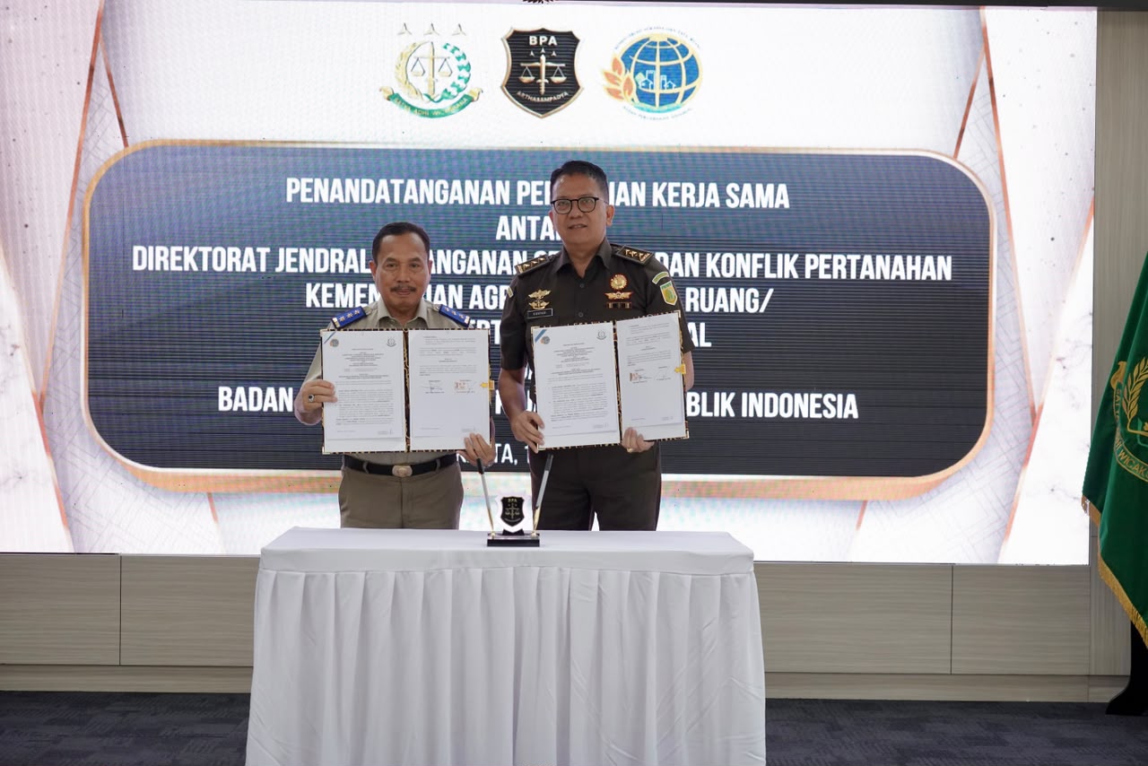 Pulihkan Hak Korban dan Kerugian Negara, Kementerian ATR/BPN dan Kejaksaan Agung Perkuat Pengamanan Aset Pulihkan Hak Korban dan Kerugian Negara, Kementerian ATR/BPN dan Kejaksaan Agung Perkuat Pengamanan Aset