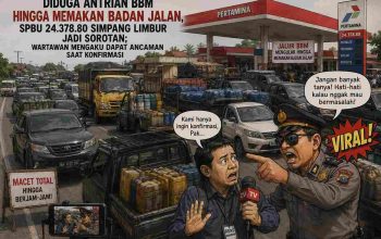 Diduga Antrian BBM hingga Memakan Badan Jalan, SPBU 24.373.80 Simpang Limbur Jadi Sorotan; Wartawan Mengaku Dapat Ancaman Saat Konfirmasi