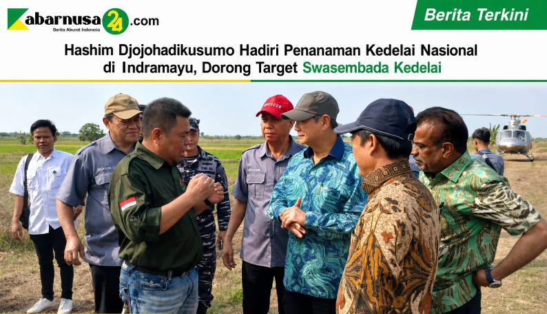 Hashim Djojohadikusumo Hadiri Penanaman Kedelai Nasional di Indramayu, Dorong Target Swasembada Kedelai