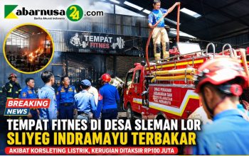 Tempat Fitnes di desa Sleman Lor Sliyeg Indramayu Terbakar Akibat Korsleting Listrik, Kerugian Ditaksir Rp100 Juta Tempat Fitnes di desa Sleman Lor Sliyeg Indramayu Terbakar Akibat Korsleting Listrik, Kerugian Ditaksir Rp100 Juta