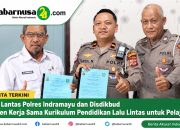 Sat Lantas Polres Indramayu dan Disdikbud Teken Kerja Sama Kurikulum Pendidikan Lalu Lintas untuk Pelajar
