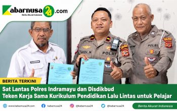 Sat Lantas Polres Indramayu dan Disdikbud Teken Kerja Sama Kurikulum Pendidikan Lalu Lintas untuk Pelajar Sat Lantas Polres Indramayu dan Disdikbud Teken Kerja Sama Kurikulum Pendidikan Lalu Lintas untuk Pelajar