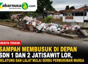Sampah Membusuk di Depan SDN 1 dan 2 Jatisawit Lor, Belatung dan Lalat Mulai Serbu Permukiman Warga