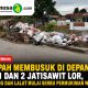 Sampah Membusuk di Depan SDN 1 dan 2 Jatisawit Lor, Belatung dan Lalat Mulai Serbu Permukiman Warga