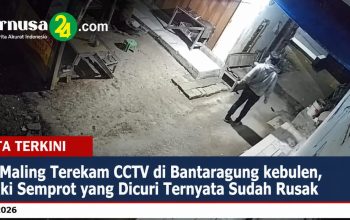 Aksi Maling Terekam CCTV di Bantaragung kebulen, Tangki Semprot yang Dicuri Ternyata Sudah Rusak