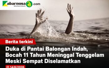 Duka di Pantai Balongan Indah, Bocah 11 Tahun Meninggal Tenggelam Meski Sempat Diselamatkan